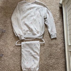 Old Navy stars matching crewneck and joggers set